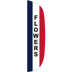 3 Ft X 15 Ft Message Flutter Flag - Flowers