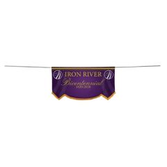 3 Ft X 6 Ft Parade Banner Scallop Bottom Kit W/Gold Fringe