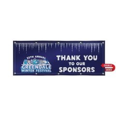 3 Ft X 8 Ft 18 Oz Vinyl Banner Double-Sided