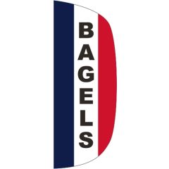3 Ft X 8 Ft Message Flutter Flag - Bagels