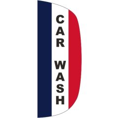 3 Ft X 8 Ft Message Flutter Flag - Carwash