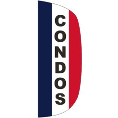3 Ft X 8 Ft Message Flutter Flag - Condos