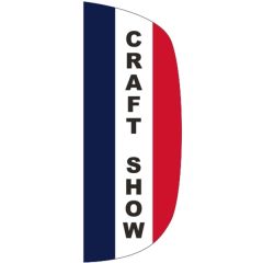 3 Ft X 8 Ft Message Flutter Flag - Craft Show