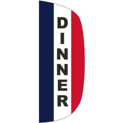 3 Ft X 8 Ft Message Flutter Flag - Dinner