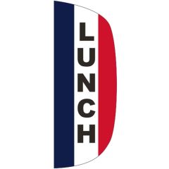 3 Ft X 8 Ft Message Flutter Flag - Lunch