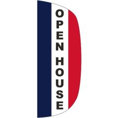 3 Ft X 8 Ft Message Flutter Flag - Open House