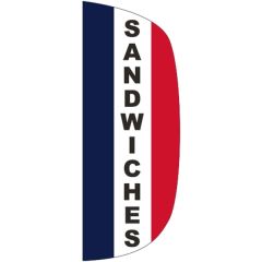 3 Ft X 8 Ft Message Flutter Flag - Sandwiches