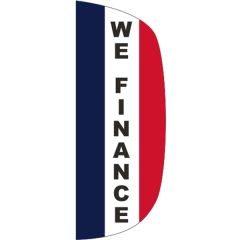 3 Ft X 8 Ft Message Flutter Flag - We Finance