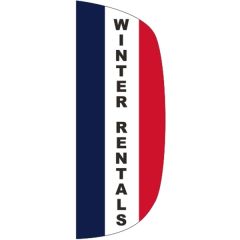 3 Ft X 8 Ft Message Flutter Flag - Winter Rentals
