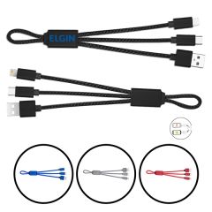 3-In-1 Charging Cables Type C, Ios and Micro USB
