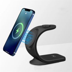 3 In 1 Magnetic Qi Fast Wireless Charger Station