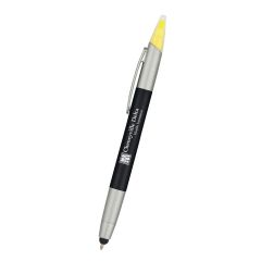 3-In-1 Pen With Highlighter And Stylus