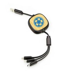 3-In-1 Retractable USB Cable