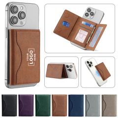 3 In 1 Tri-Fold Magnetic Wallet With Card Holder and Stand