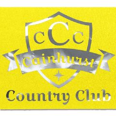 3 Inch Badge Satinch Ribbon - 100yd Roll - Foil Print