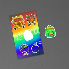 3 Inch X 5 Inch Holographic Sticker Sheet