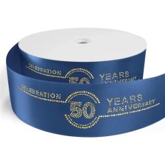 3 Inch Badge Satin Ribbon - 50yd Roll - Sparkle