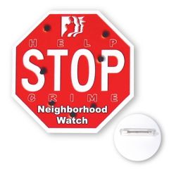 3 Inch  Octagon Shape Poly Button