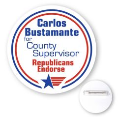 3 Inch  Round Chipboard Button