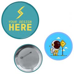 3 Inch  Round Custom Buttons- Rush Delivery In 72 Hours!