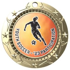 3 Inch Vibraprint World Class Insert Medal