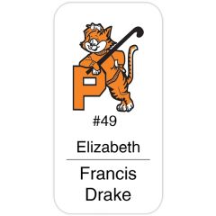 3 Inch  X 1-1/2 Inch  Fort Worth Plastic Name Badge