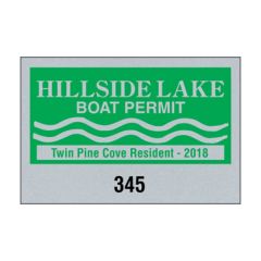 3 Inch X 2 Inch White Reflective - Face Adhesive
