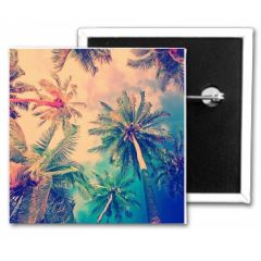 3 Inch  X 3 Inch  Inch Square Custom Button- 72 Hr Rush Delivery!