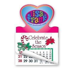 3 Inch  X 4 1/4 Inch  Calendar Pad Magnet Heart Shape