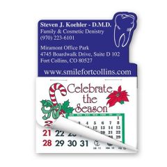 3 Inch  X 4 1/4 Inch  Calendar Pad Magnet Tooth Shape