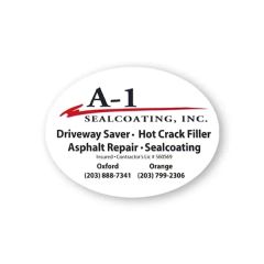 3 Inch X 4 Inch Oval Vinyl Refrigerator Magnet - 20mil