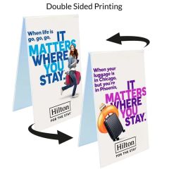 3 Inch X 5 Inch Plastic Table Tent Sign