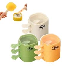 3 Layers Stackable Popsicle Molds With Sticks and Lid