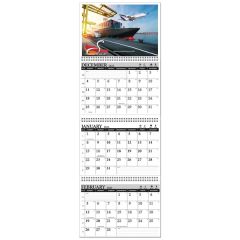 3 Month At-A-View Wall Calendar
