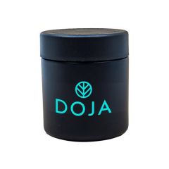 3 Oz Black Glass Jar