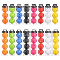 3 Pack 40 Holes Outdoor Pickleball Balls
