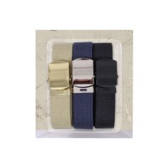 3 Pack Military Color Web Belt