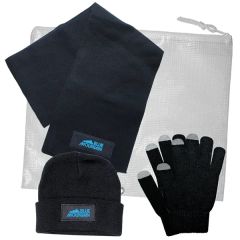 3 Piece Knit Set With All Purpose Pouch