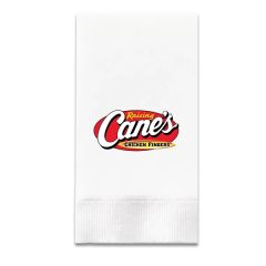 3 Ply White Dinner Napkin - 1/8 Fold, Digital, FSC Certified