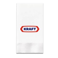 3-Ply White Dinner Napkin - 1/8 Fold, FSC Certified