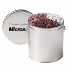 3 Way Chocolate Pretzel 1 Gallon Tin