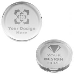 3d Crystal Circle Paperweight