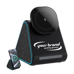 3in1 Magnetic Wireless Charger Bluetooth Speaker Holder