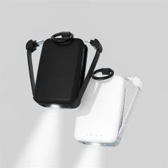 4000 mAh LED Flashlight Keychain Power Bank