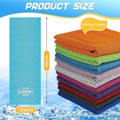 40 Inch X 12 Inch Microfiber Soft Breathable Neck Cooling Towels
