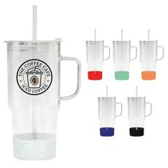 40 Oz Cafe America Glass Mug With Silicone Base