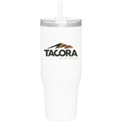 40 Oz Elias Stainless Insulated Travel Tumbler W/Straw