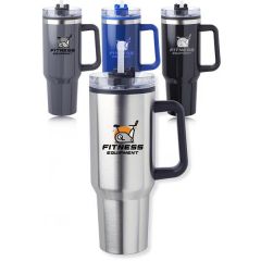 40 Oz. Hugo Plastic Interior Stainless Steel Travel Mug