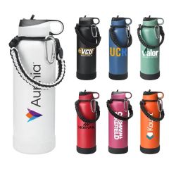 40 Oz Stainless Insulated Thermos Bottle W/ Lid,handle,straw