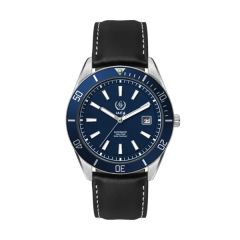 42mm, Ss, Silver Case, Bl Bezel, Automatic Mvt, Dte